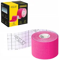 Стрічка кінезіологічна (кінезіо тейп) 4FIZJO 5 см x 5 м 4FJ0540 Pink (P-5907739316004) - мініатюра 5