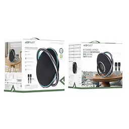 Портативна колонка ACEFAST K5 Max portable wireless speaker Black (6974316285670) - мініатюра 2