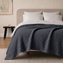 Плед покривало Cosas Beluga Knitted Braid 230х240 см косичка (Blanket_64-1Beluga_KnittedBraid_230x240) - мініатюра 2