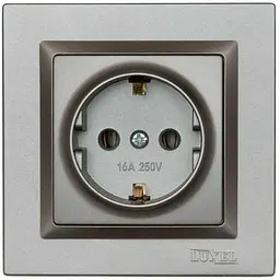 Розетка LUXEL LUXEL з заземленням JAZZ 9704
