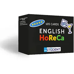 Настільна гра English Student Картки для вивчення английскої мови English Student HoReCa English Vocabulary (укр.) (591225970)