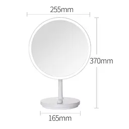 Дзеркало для макіяжу з LED підсвічуванням Xiaomi Jordan-Judy 10" (NV535) Pink - мініатюра 4
