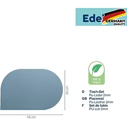 Килимок сервірувальний Kela Edel 45х30 см димчасто-блакитний (12662) - мініатюра 2