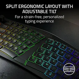 Клавіатура Razer Pro Type Ergo 118 key USB-A/WL/BT EN RGB Black (RZ03-05440100-R3M1) - мініатюра 10