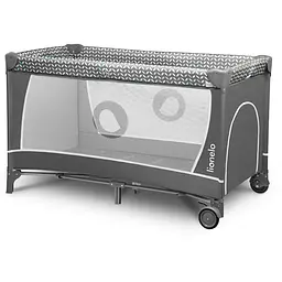 Манеж Lionelo Flower Grey Scandi, сірий (LO-FLOWER GREY SCANDI) - мініатюра 4
