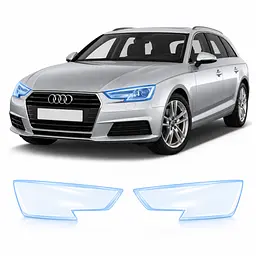 Антигравійна захисна бронеплівка за лекалами для Audi A4 B9 2015-2019 - оптика (фари та ПТФ)