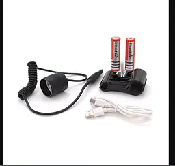 Піддульний ліхтарик Bailong WXP50 LED P50, 10 W, 1 режим, 2 18650, IP44, кнопка-пульт, microUSB - мініатюра 3