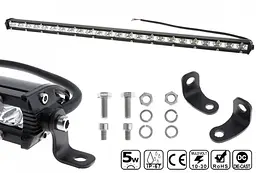 Світлодіодна балка фара LED / 655x50x25 mm / 72W / 3W x 24 / 10-30V / Далеке світло 1 шт. (D4-72W) - мініатюра 2