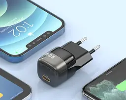 Адаптер мережевий зарядний пристрій Kuulaa KL-CD34 20W Super Si Type-C (у коробці) чорний - мініатюра 6