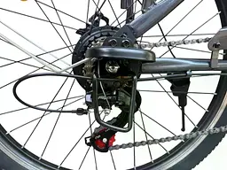 Електровелосипед Crosser E-LIT 26 дюймів (500W/48V/20Ah) з кошиком Чорний - мініатюра 7