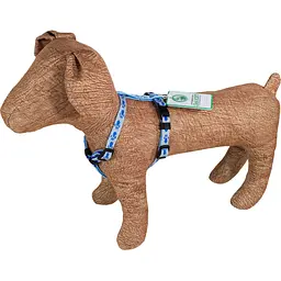 Нагрудник капроновий Lucky Pet Лапки, Н-подібний, 35-52х45-56х1,6 см, сіро-блакитний - мініатюра 2