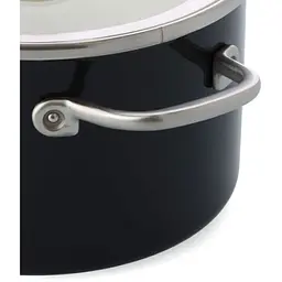 Каструля KitchenAid Steel Core з кришкою 24 см 6 л матова чорна (CC006001-001) - мініатюра 2