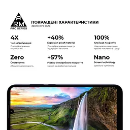 Захисне скло на Motorola E6i з олеофобним покриттям, Pro, повне проклеювання, антистатичний і пиловідштовхуючий шар, 9H, самоклеючеся, 2.5D, на весь екран, антистатичний клей, ArmorStandart (ARM59409) - мініатюра 4