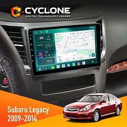 Штатна магнітола Subaru Legacy 2009-2014 Cyclone C9-013 4x64 DSP 4G Cyclone (НФ-00007446)