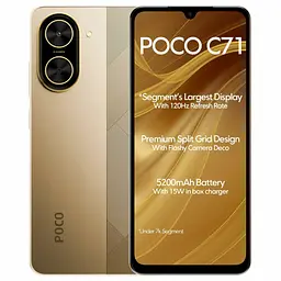 Смартфон Xiaomi Poco C71 4/128GB Gold (with charger) (Global)