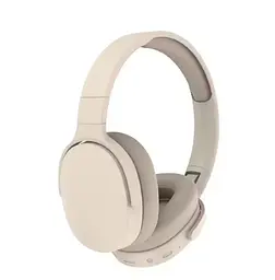 Бездротові накладні навушники No Brand BS962 Bluetooth 5.3 Бежевий (SH0000392)