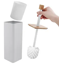 Йоршик для унітазу Yoka Amba White Bamboo PD.AMBA-WHT, Білий матовий - мініатюра 3