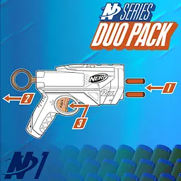 Набір Nerf N Series 2 іграшкові бластери та 12 стріл (G1492) - мініатюра 4