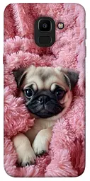 TPU чохол Demsky Мопс у ніжностях для Samsung J600F Galaxy J6 (2018)