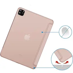 Чохол-книжка BeCover Tri Fold Hard для Apple iPad Pro 12.9 2020/2021/2022 Pink (711721) - мініатюра 2