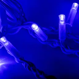 Вулична гірлянда бахрома 5.2х0.5м Xmas 120 Short curtain-B-1 115 LED, Синя лед гірлянда зовнішня (ST) - мініатюра 4