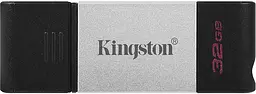 USB Flash Kingston USB 3.2 DT80 USB-C 32GB Silver Black