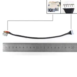 Роз'єм живлення для HP Pavilion 15-DC 15T-DC 15-EC 16-A 16T-A, (20см, double-row 12pin, з проводом/кабелем)