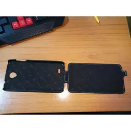Чохол Carer Base для Lenovo A850 фліп чорний - мініатюра 4