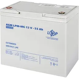 Акумулятор LogicPower AGM-MG 12V/55Ah/660Wh [3873] [109178]