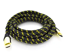 Кабель HDMI UltraHD 8K ARC v2.1, Voltronic PL-HD207 3m, OD-6.3mm, с фильтром, в оплетке - мініатюра 1