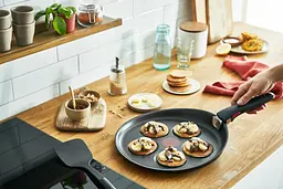 Сковорода Tefal Ingenio Unlimited для оладок 27см литий алюміній kuh0014448 - мініатюра 6
