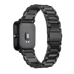 Металевий ремінець Primo для годинника Xiaomi Huami Amazfit Bip/Amazfit GTS Black - мініатюра 3