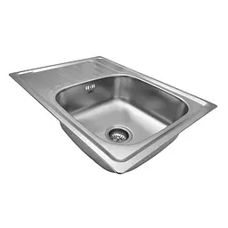 Кухонна мийка Kroner KRP Satin - 6950 (0,8 мм) (CV022780) - мініатюра 2
