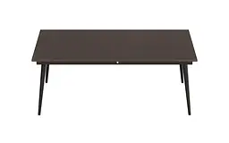 Стіл журнальний трансформер Dandi Small Ferrum-decor 45x120(160)x70 Чорний метал ДСП Венге Магія 16 мм (FRD-106795) - мініатюра 10