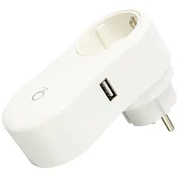 Розумна розетка з таймером, розетка вайфай з дистанційним керуванням WIFI Socket J2 10A 240V +USB