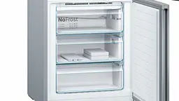 Холодильник Bosch KGN49LB30U 203х67х70см 2 двері холодильне відділення 330 л морозильне відділення 105 л A++ NF Чорний скло (KGN49LB30U) - мініатюра 3