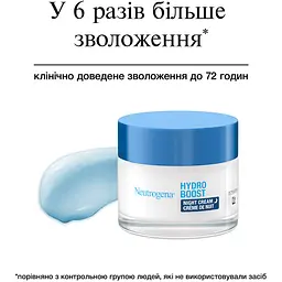 Зволожувальний нічний крем для обличчя Neutrogena Hydro Boost 50 мл (90767100) - мініатюра 5
