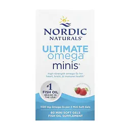 Омега-3 риб'ячий жир Nordic Naturals Ultimate Omega 2X Minis для серця, мозку та зору 60 mini softgels