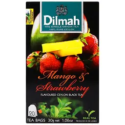 Чай чорний Dilmah Mango&Strawberry 30 г (20 шт. х 1.5 г) (896867) - мініатюра 2
