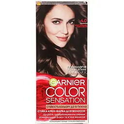 Фарба для волосся Garnier Color Sensation відтінок 4.0 каштановий перламутр 110 мл (C5652278) - мініатюра 2