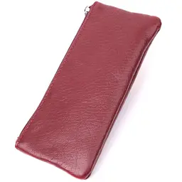 Шкіряна ключниця на блискавці ST Leather 22558 бордова - мініатюра 2