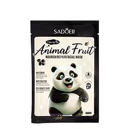 Маска для обличчя живильна Sadoer Animal Fruit Shea Butter тканинна 25 г (SD35110)