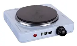 Електроплита Hilton HEC-102, White, 1000W, 1 комфорка, поворотні перемикачі