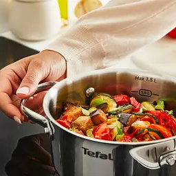 Каструля Tefal Minis, з кришкою,1.5 л, нержавіюча сталь, скло (H8744255) - мініатюра 4