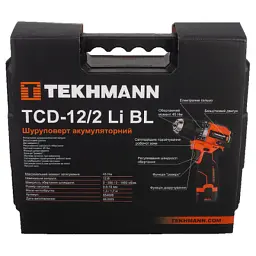 Шуруповерт Tekhmann TCD-12/2 Li BL, 12V, 2x1.5Ah (854606) - мініатюра 10