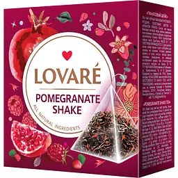 Чай чорний Lovare Pomegranate Shake 30 г (15 шт. х 2 г)