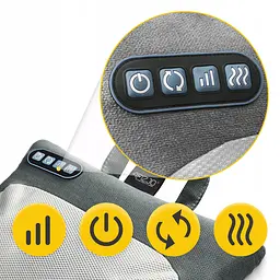Подушка-масажер 4FIZJO Shiatsu Lite Black (P-5905973404136) - мініатюра 3