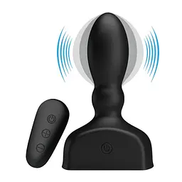 Анальна пробка Mr. Play Inflatable Anal Plug 11.8 см чорний - мініатюра 2