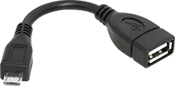 Перехідник OTG micro USB M-USB AF, 8см - мініатюра 2