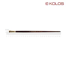 Пензель синтетика плоска Snow 1098F № 6 довга ручка KOLOS (4823064901696)